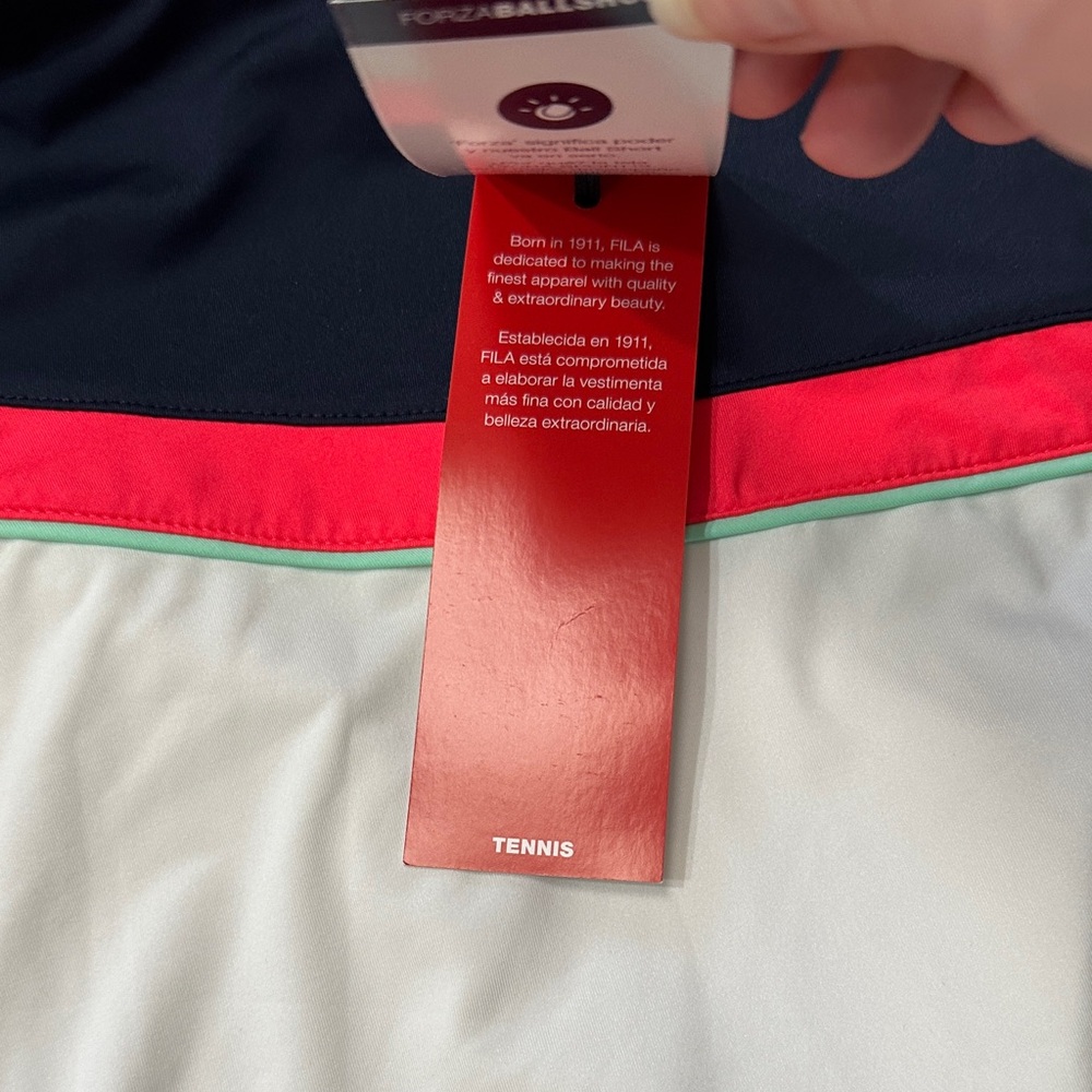 Fila Black and White Athletic Dress with Red Highlights - Picture 6 of 16